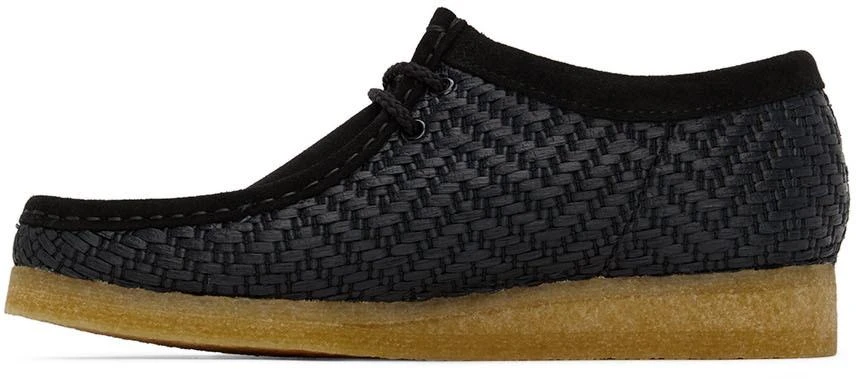 商品Clarks|Black Raffia Wallabee Derbys,价格¥824,第3张图片详细描述