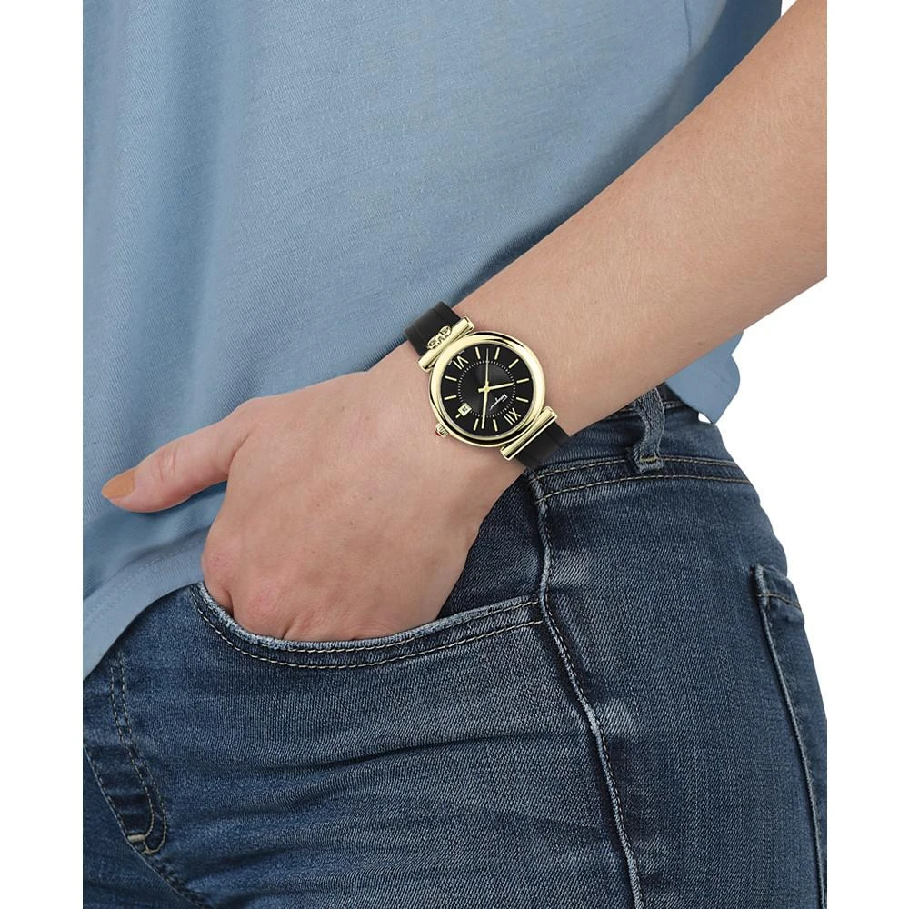 商品Salvatore Ferragamo|Women's Swiss Ora Black Silicone Strap Watch 40mm,价格¥7472,第4张图片详细描述