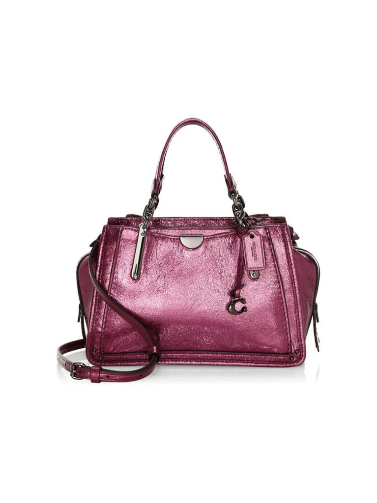 商品Coach|Dreamer 21 Metallic Leather Satchel,价格¥1043,第1张图片
