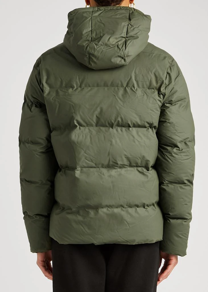 商品RAINS|Green quilted rubberised jacket,价格¥1612,第3张图片详细描述