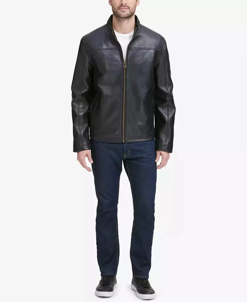 商品Cole Haan|Men's Smooth Leather Jacket, Created for Macy's,价格¥2724,第4张图片详细描述