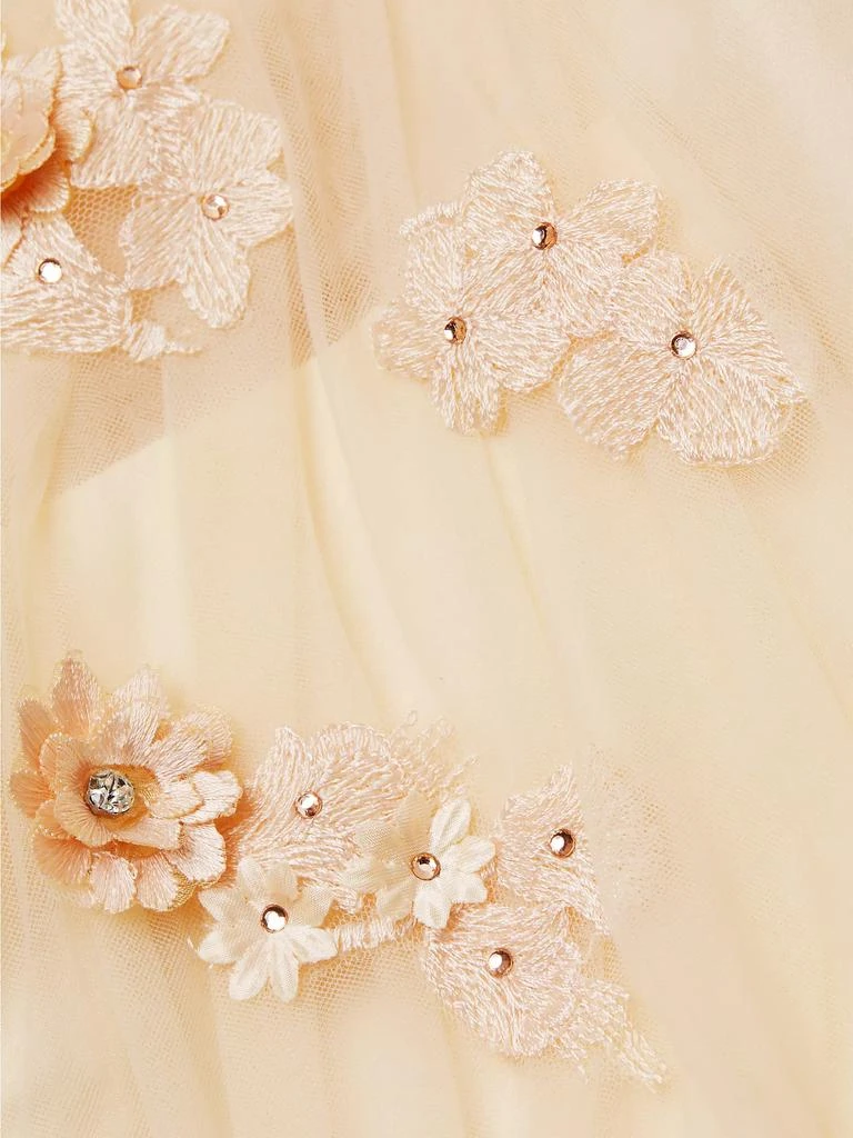 Floral Appliqué Tulle Gown 商品