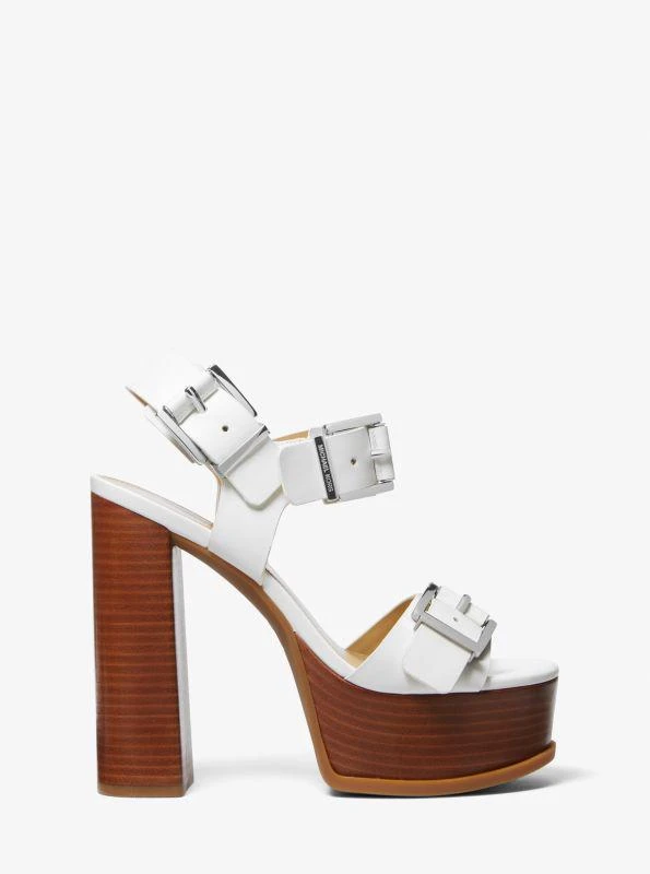 商品Michael Kors|Colby Leather Platform Sandal,价格¥904,第2张图片详细描述