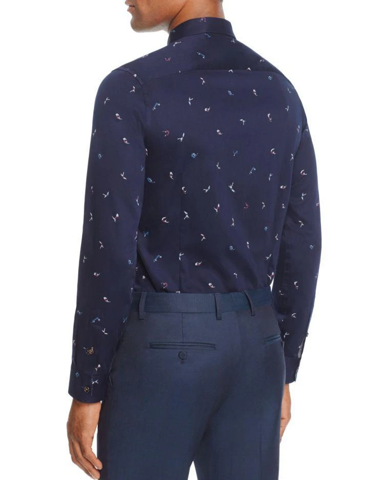 商品Ted Baker London|Ted Baker Sirk Trapeze Printed Regular Fit Button-Down Shirt - 100% Exclusive,价格¥689,第2张图片详细描述