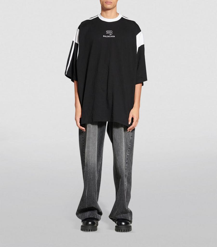 商品Balenciaga|Oversized Logo T-Shirt,价格¥6762,第4张图片详细描述