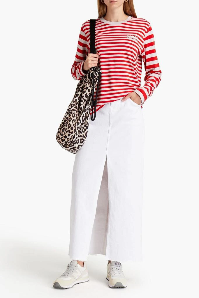 商品Ganni|Striped organic cotton-jersey top,价格¥260,第2张图片详细描述