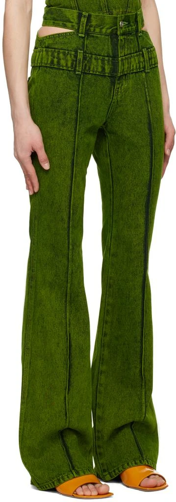 商品ANDERSSON BELL|Green Joan Double Waist Jeans,价格¥1378,第2张图片详细描述