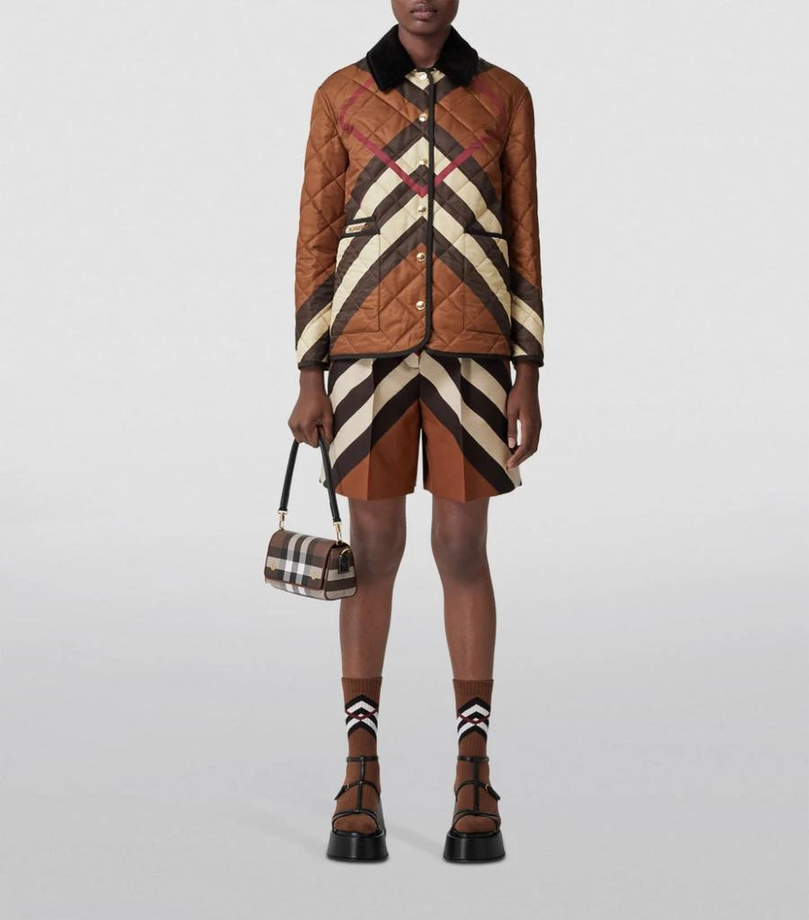 商品Burberry|Chevron Check Quilted Jacket,价格¥13403,第2张图片详细描述