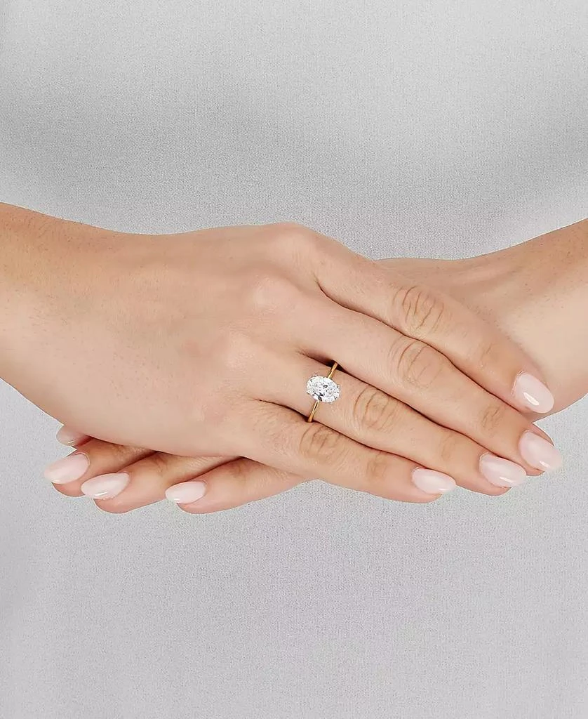 商品Grown With Love|IGI Certified Lab Grown Diamond Oval Solitaire Engagement Ring (2 ct. t.w.) in 14k Gold,价格¥15625,第2张图片详细描述