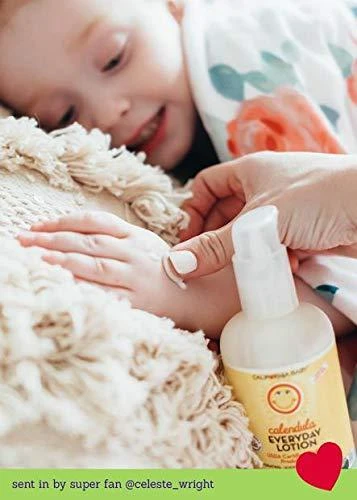 商品California Baby|California Baby Calendula Lotion | 100% Plant-Based Moisturizer | Lavender Baby Lotion | Face Moisturizer For Dry Skin | Hypoallergenic | 8.5 oz.,价格¥185,第4张图片详细描述