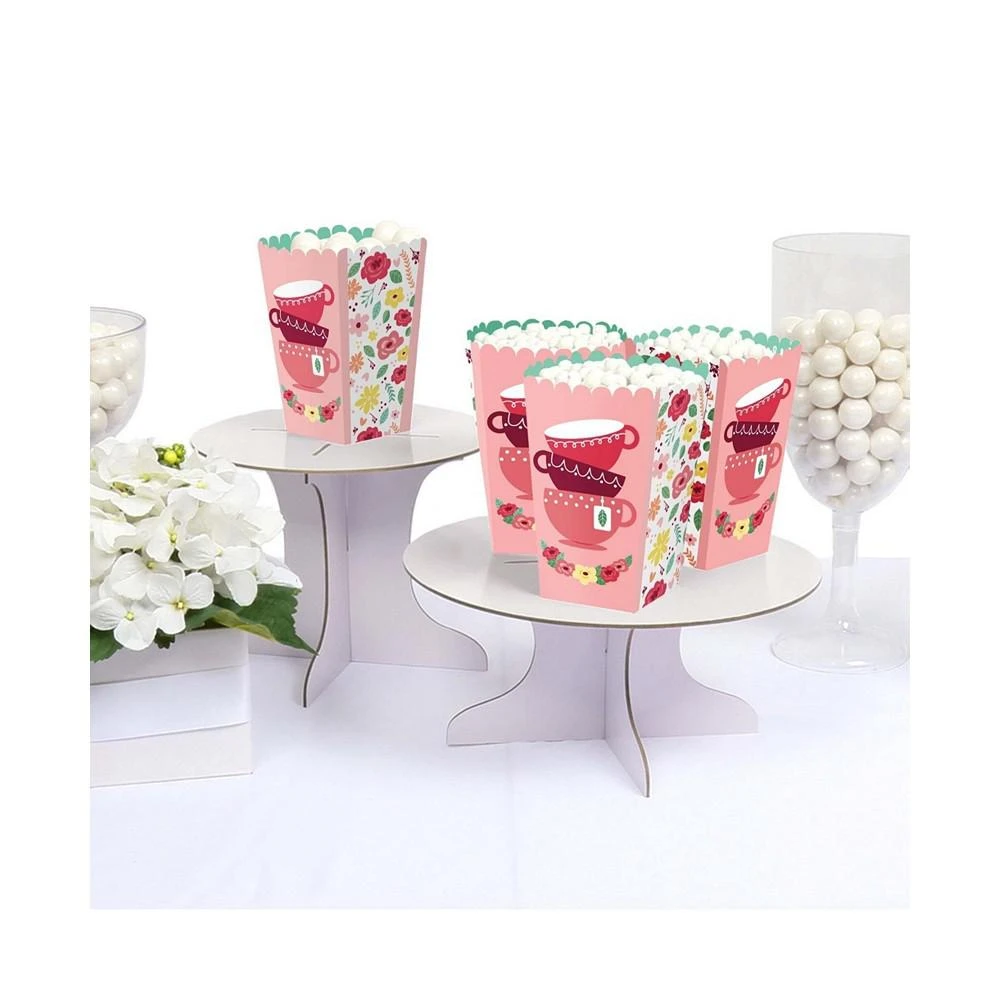 商品Big Dot of Happiness|Floral Let's Par-Tea - Garden Tea Party Favor Popcorn Treat Boxes - Set of 12,价格¥127,第3张图片详细描述