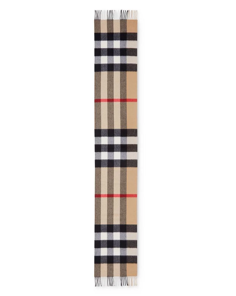 黑白格纹羊绒围巾 Half Mega Check Scarf 商品