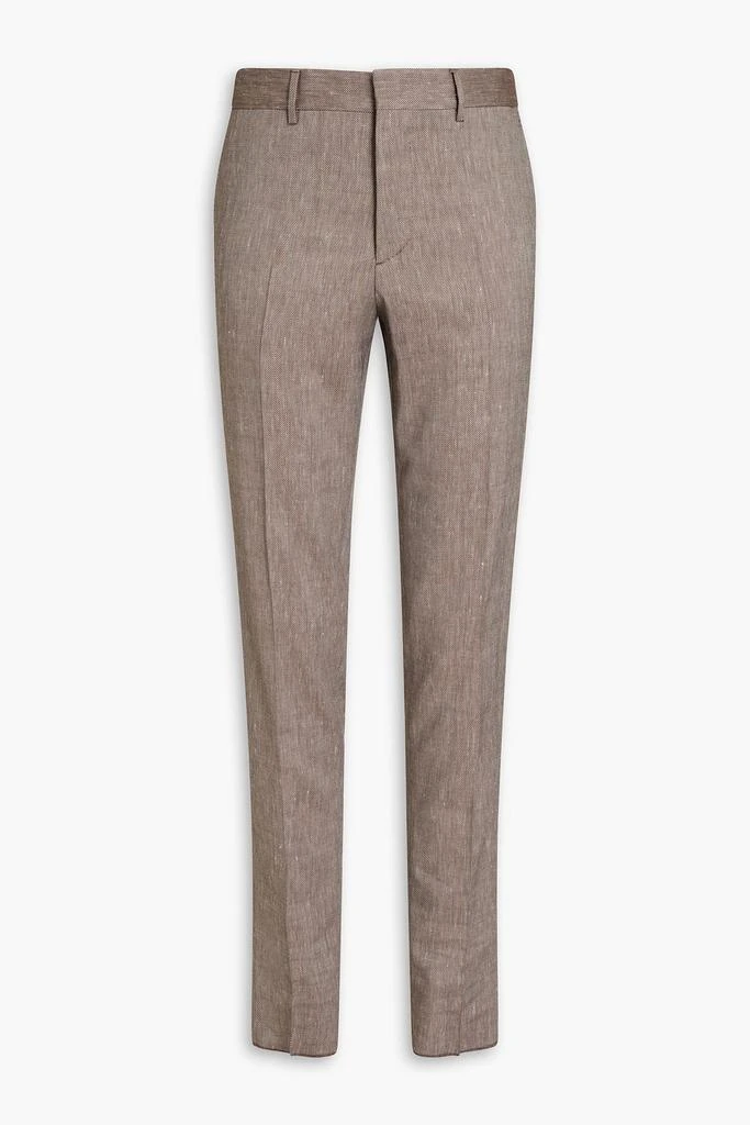 商品Peserico|Tapered wool and linen-blend piqué suit pants,价格¥1164,第1张图片