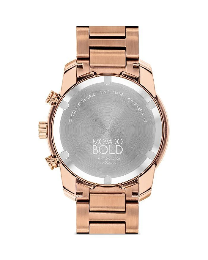 商品Movado|Bold Verso Bronze Ion Plated Stainless Steel Chronograph, 44mm,价格¥7456,第4张图片详细描述