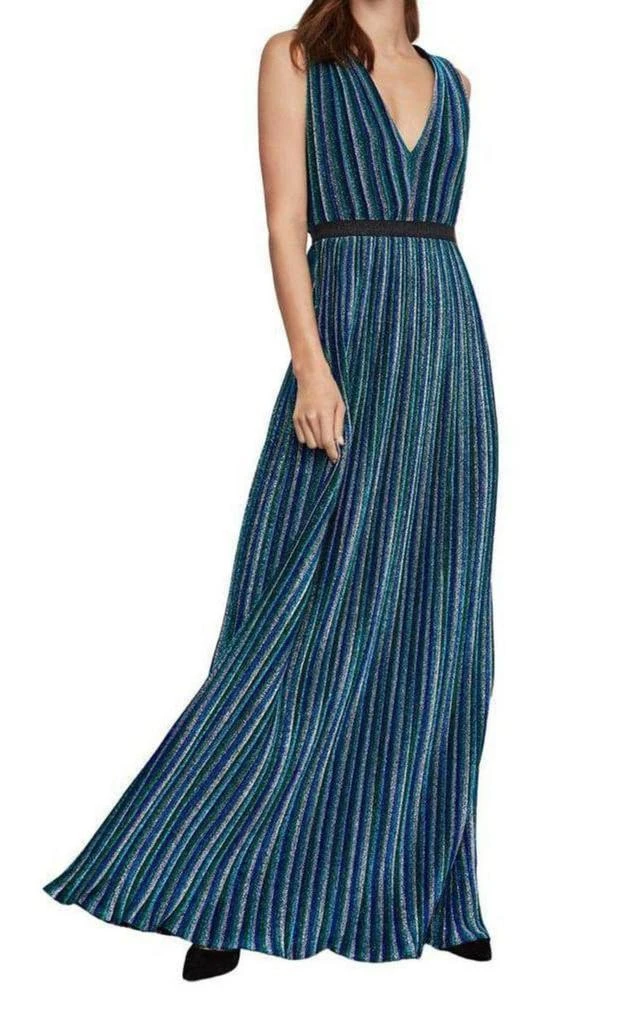 商品BCBG|Metallic Pleated Gown,价格¥2166,第2张图片详细描述