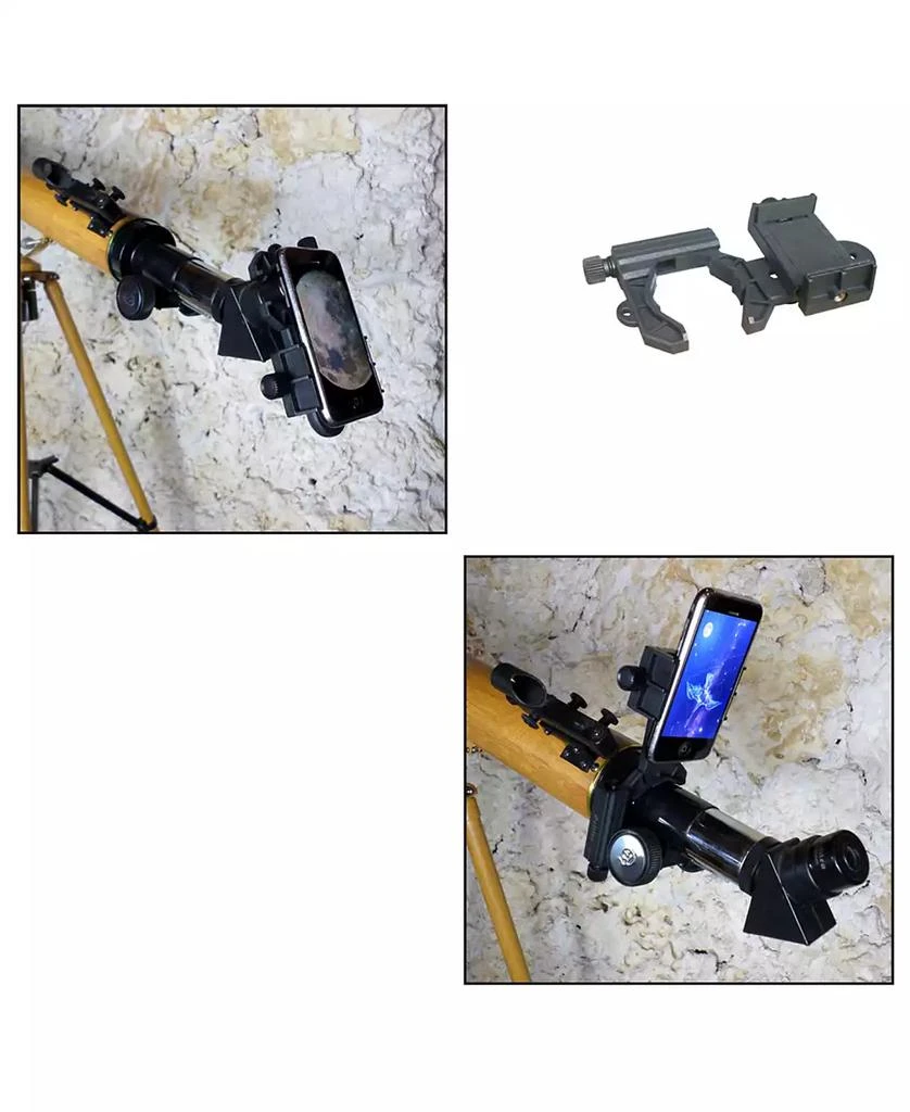 商品Cosmo Brands|Cassini 800mm X 60mm Wood Grain Telescope and Smartphone Adapter and Slow Motion Rod,价格¥2240,第3张图片详细描述