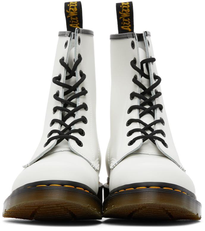 商品Dr. Martens|White 1460 Boots,价格¥1103,第4张图片详细描述