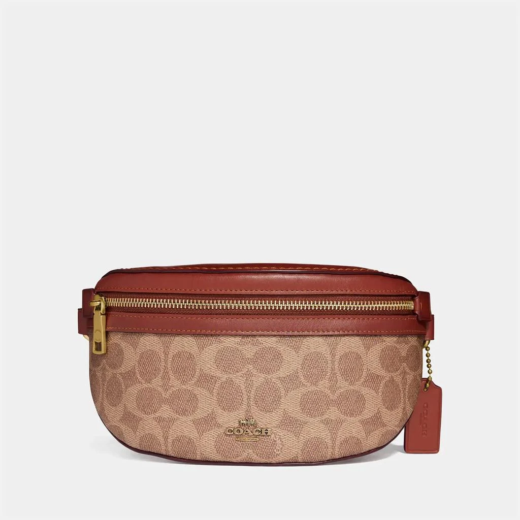 商品Coach|Coach Women's Coated Canvas Signature Bethany Belt Bag - Tan Rust,价格¥1789,第1张图片