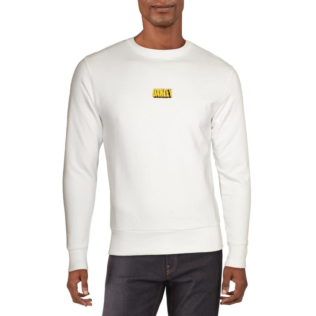 Oakley Team Men's Cotton Logo Print Long Sleeve Crewneck Sweatshirt商品第2张图片规格展示