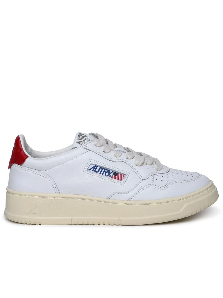 商品Autry|medalist White Leather Sneakers,价格¥1633,第1张图片