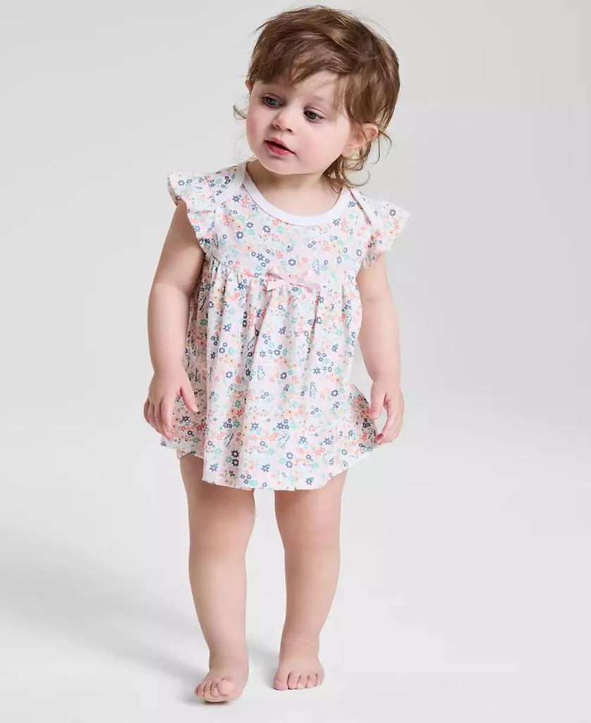 商品First Impressions|Baby Girls Dinosaur Meadow Cotton Sunsuit, Created for Macy's,价格¥68,第1张图片