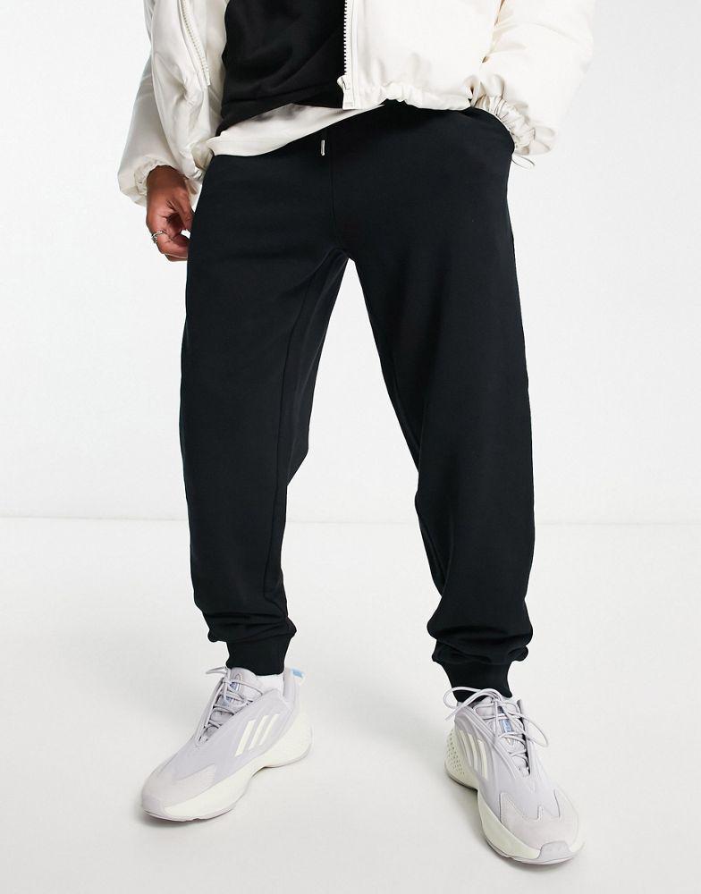 商品ASOS|ASOS DESIGN tapered joggers in black - BLACK,价格¥176,第6张图片详细描述