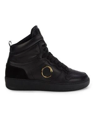 商品cavalli CLASS|Leather High Top Sneakers,价格¥1225,第1张图片