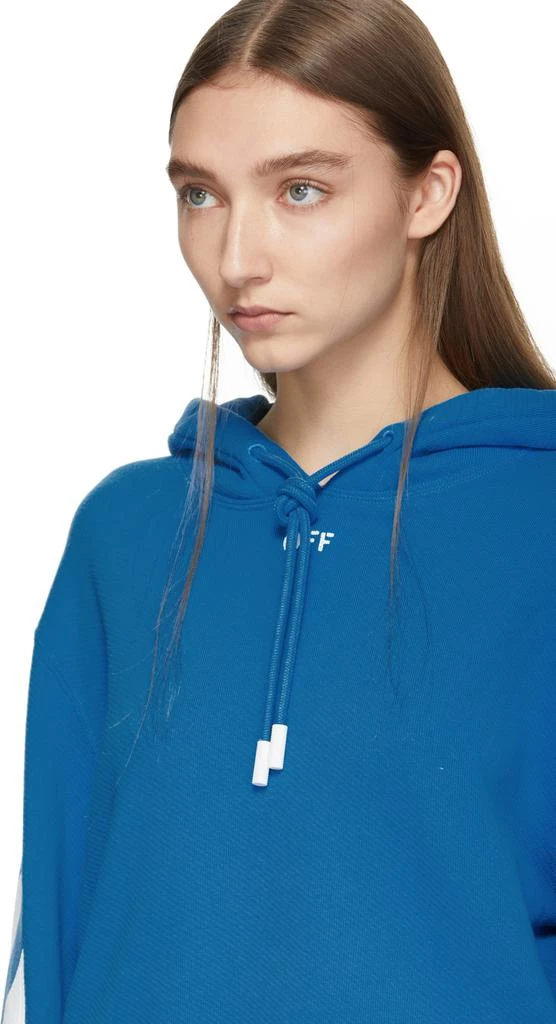 商品Off-White|Blue Diag Crop Hoodie,价格¥5533,第4张图片详细描述