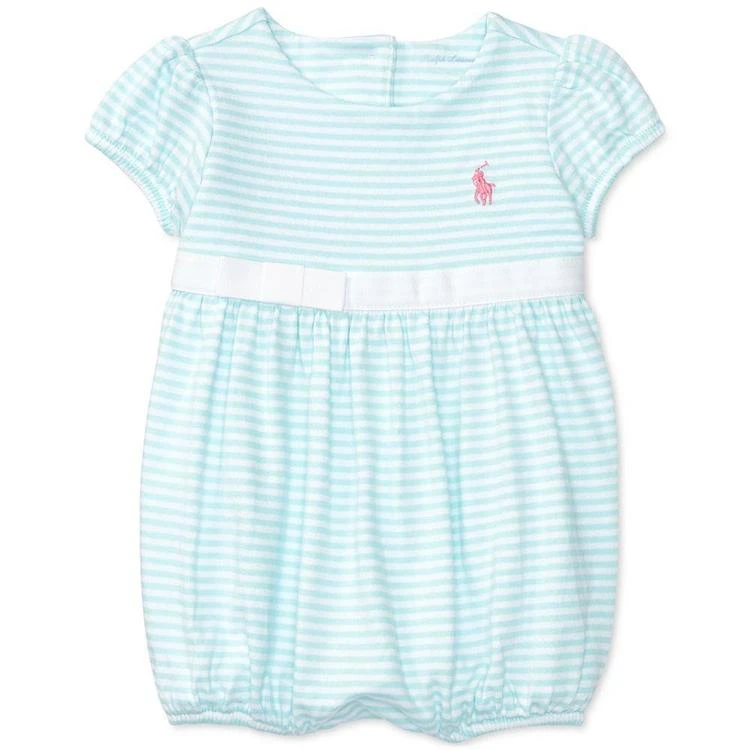 商品Ralph Lauren|Striped Shortall, Baby Girls (0-24 months),价格¥88,第2张图片详细描述