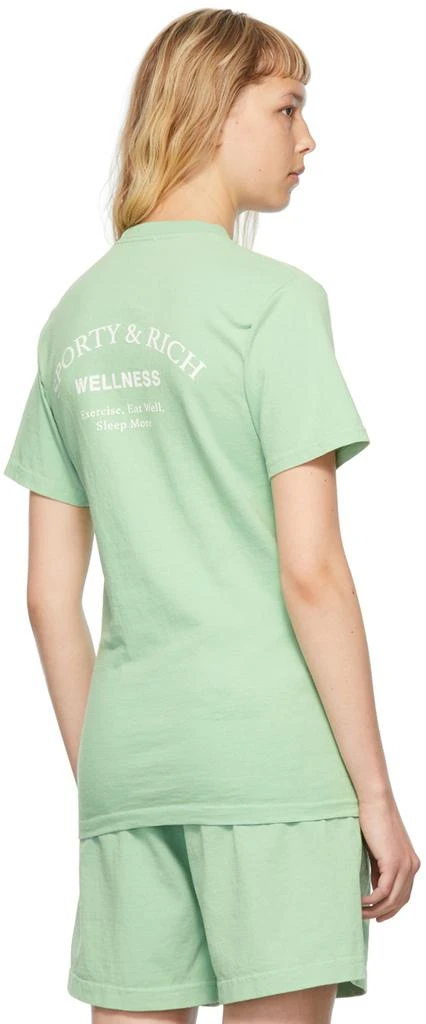 商品Sporty & Rich|Green Cotton T-Shirt,价格¥165,第3张图片详细描述