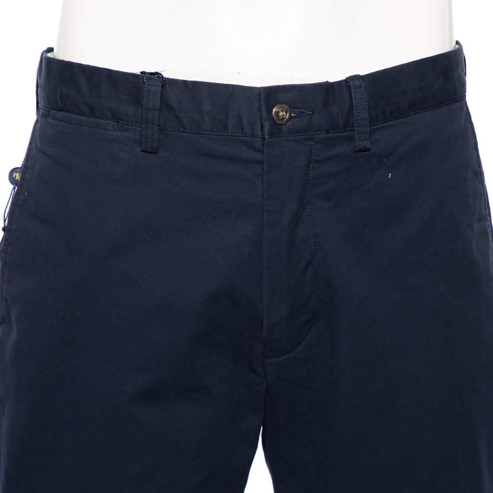 Polo Ralph Lauren Navy Blue Cotton Classic Fit Formal Pants L商品第4张图片规格展示