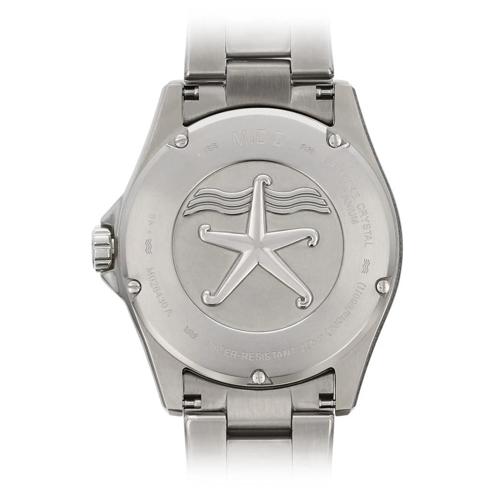 商品MIDO|Men's Swiss Automatic Ocean Star Captain V Titanium Bracelet Watch 42.5mm,价格¥8169,第3张图片详细描述
