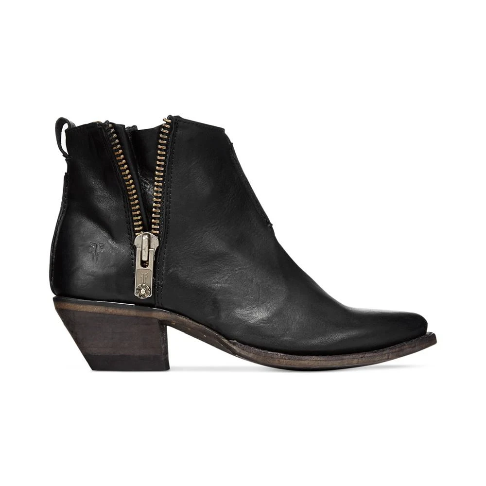 商品Frye|Sacha  Side Zip Moto Leather Booties,价格¥2228,第2张图片详细描述