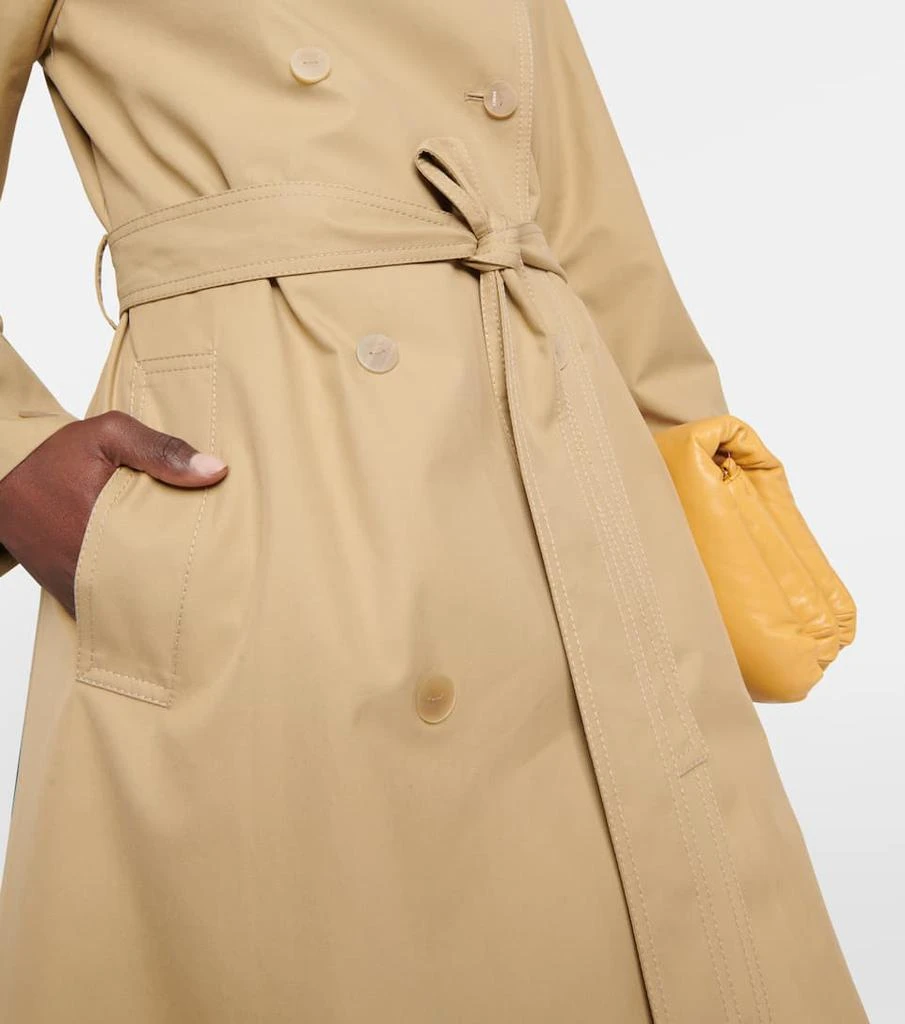 商品Loewe|Double-breasted cotton trench coat,价格¥24358,第5张图片详细描述