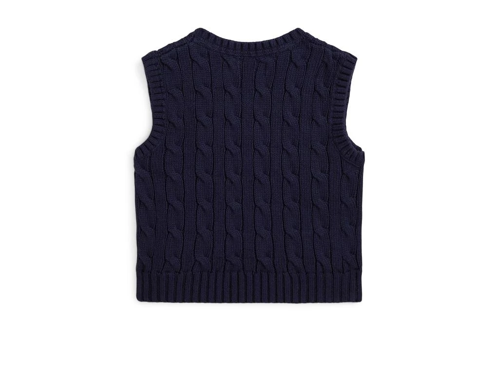 商品Ralph Lauren|Cable-Knit Cotton Sweater Vest (Infant),价格¥322,第2张图片详细描述