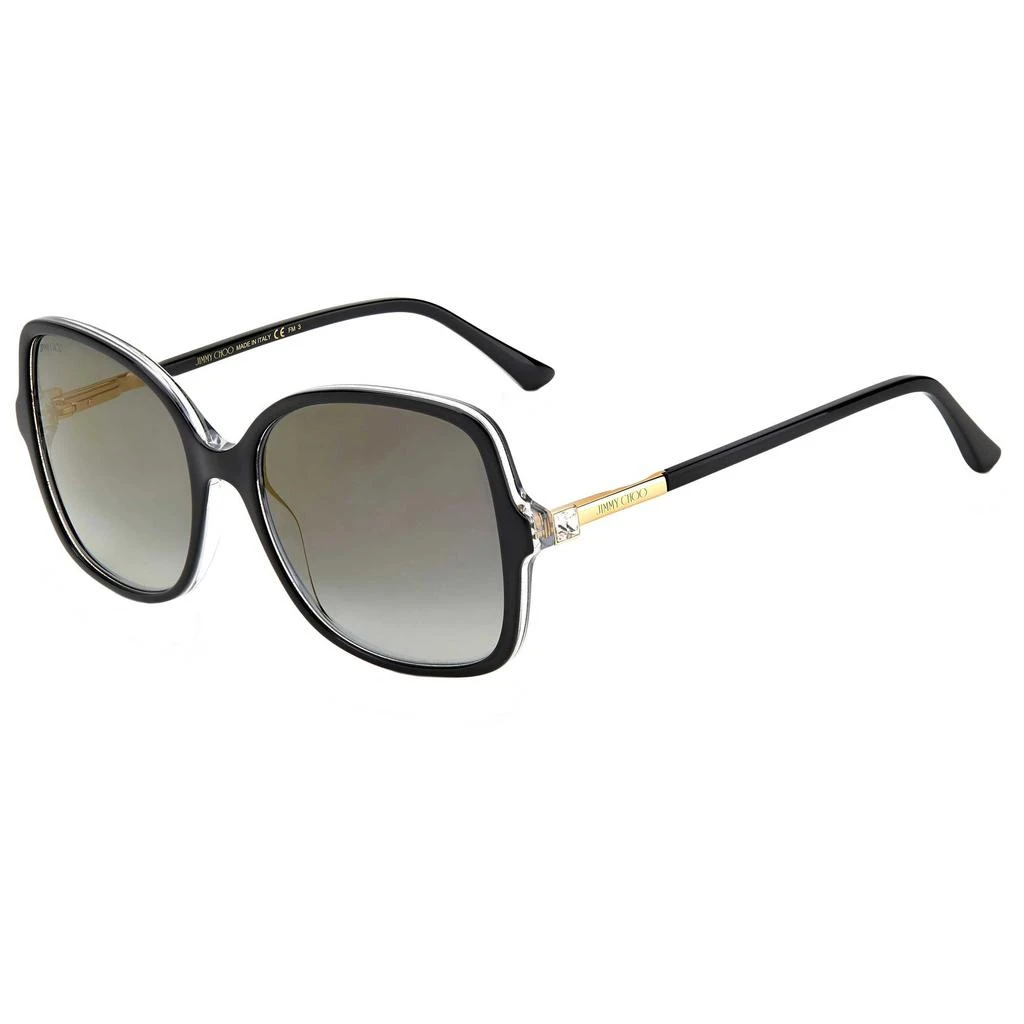 商品Jimmy Choo|Jimmy Choo Women's Sunglasses - Grey Lenses Black Butterfly Frame | JUDY/S 0807 FQ,价格¥649,第1张图片