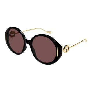 Gucci Brown Butterfly Ladies Sunglasses GG1202S 001 57商品第1张图片规格展示