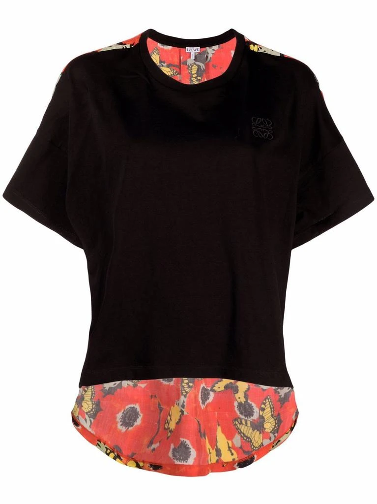 商品Loewe|LOEWE - Flowers Print Silk T-shirt,价格¥4573,第1张图片