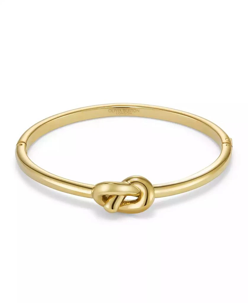 商品Olivia Burton|Women's Lover's Knot Gold-Plated Bangle,价格¥656,第1张图片