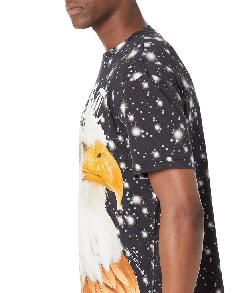 商品Just Cavalli|"Startdust" Print Crew Neck Cotton T-Shirt,价格¥708,第5张图片详细描述