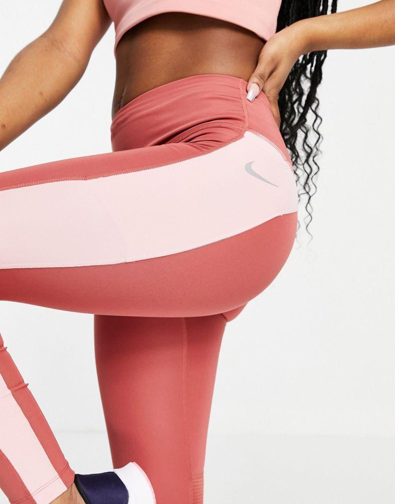 商品NIKE|Nike Running epic fast tight 7/8 leggings in rust,价格¥214,第5张图片详细描述