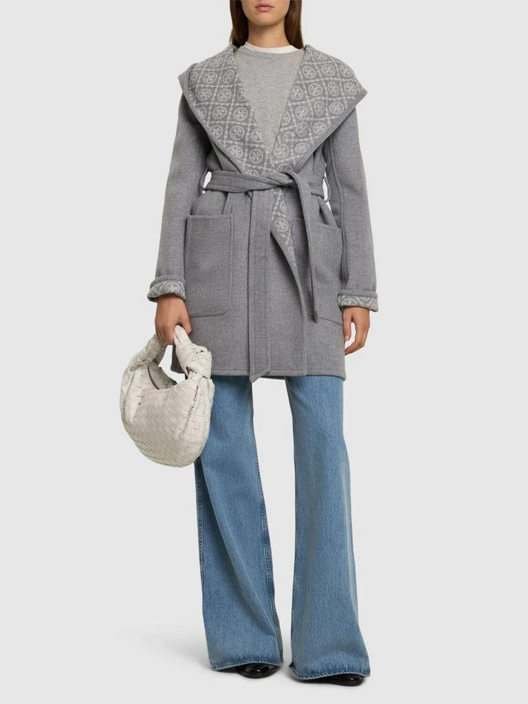 商品Tory Burch|Hooded Wool Wrap Coat,价格¥7886,第1张图片详细描述