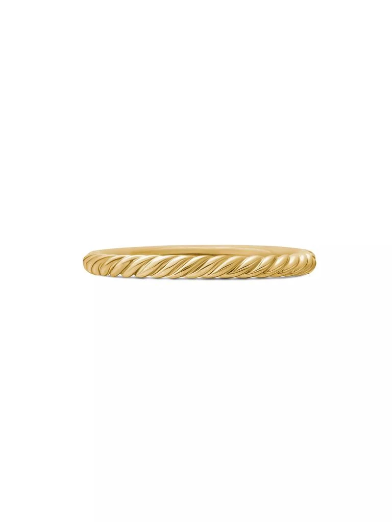 商品David Yurman|Cable Collectibles Stack Ring in 18K Yellow Gold,价格¥10864,第5张图片详细描述