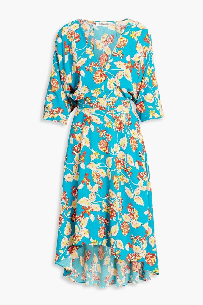 商品Diane von Furstenberg|Eloise wrap-effect floral-print crepe midi dress,价格¥789,第1张图片