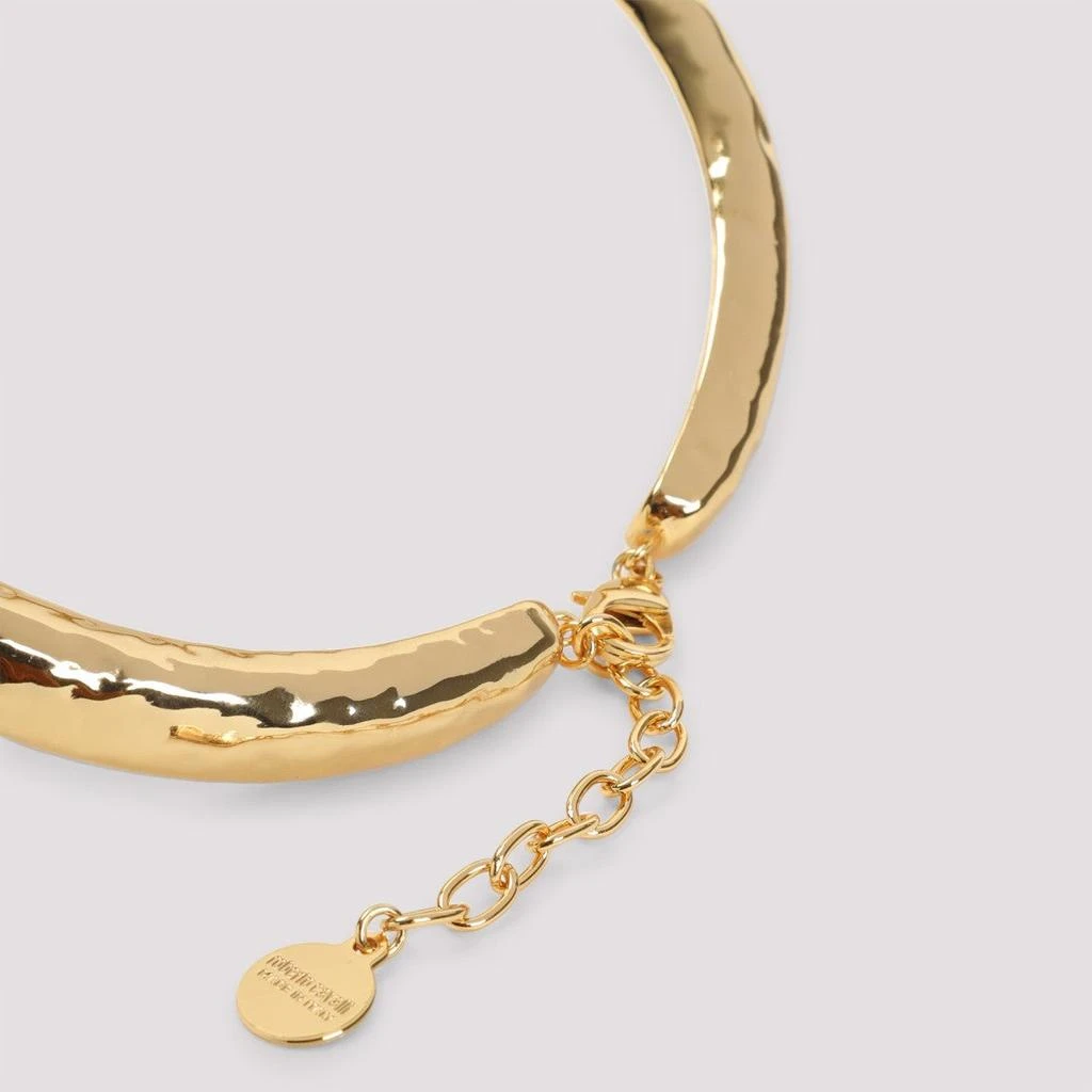 商品Roberto Cavalli|Snake-Inspired Brass Necklace With Gemstone Accents,价格¥13737,第2张图片详细描述