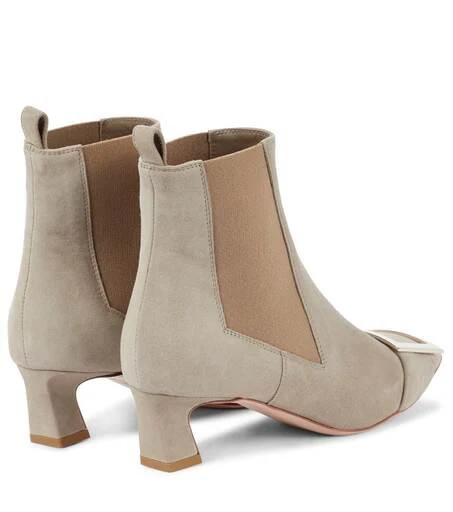 商品Roger Vivier|Chelsea Trompette绒面革及踝靴,价格¥10292,第3张图片详细描述