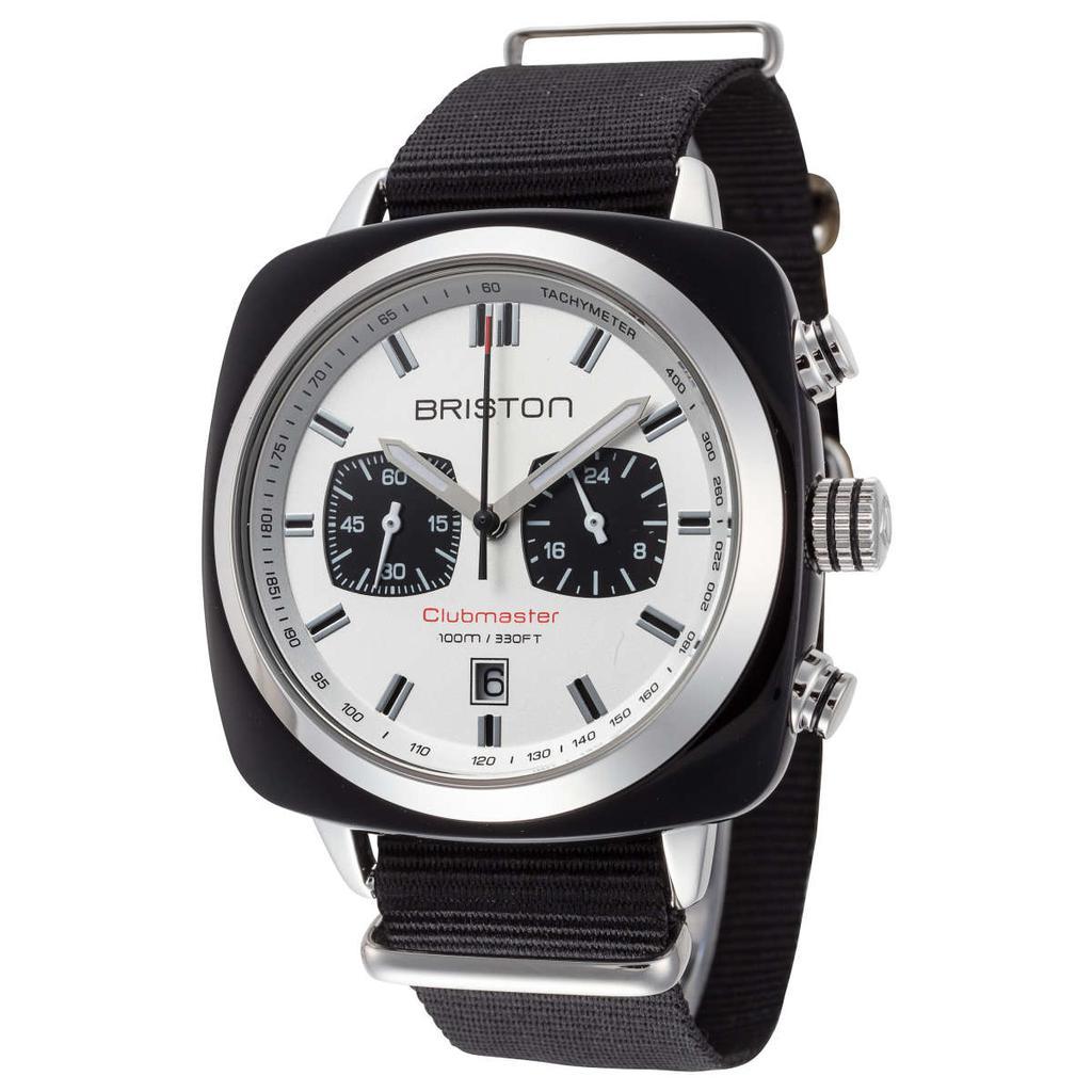 商品Briston| Briston经典系列潮酷黑日历英伦石英腕表,价格¥369,第1张图片