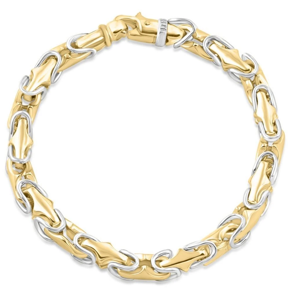 商品Pompeii3|Men's link 14k Gold (52gram) or Platinum (85gram) 6.5mm Bracelet 8.5",价格¥35050,第1张图片