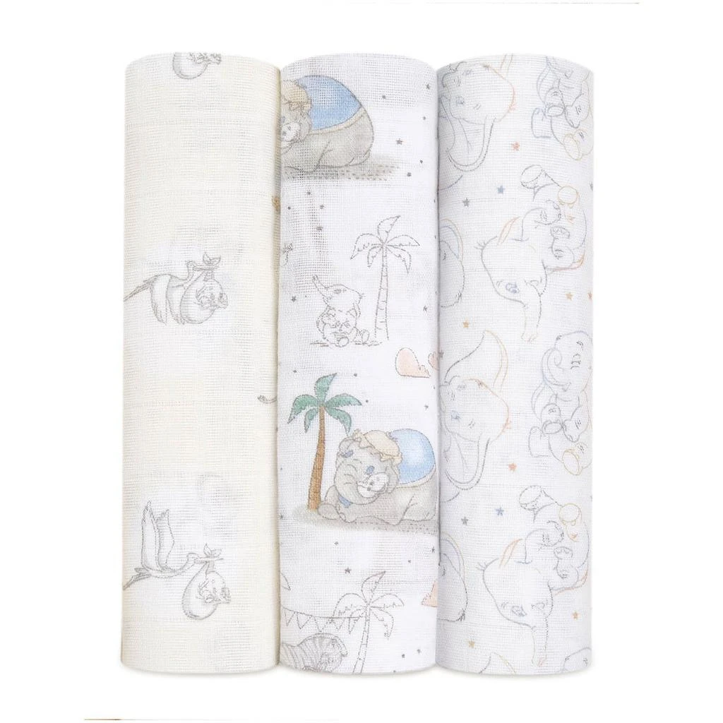 商品aden + anais|aden + anais Classic Swaddles - My Darling Dumbo (3 Pack),价格¥208,第1张图片