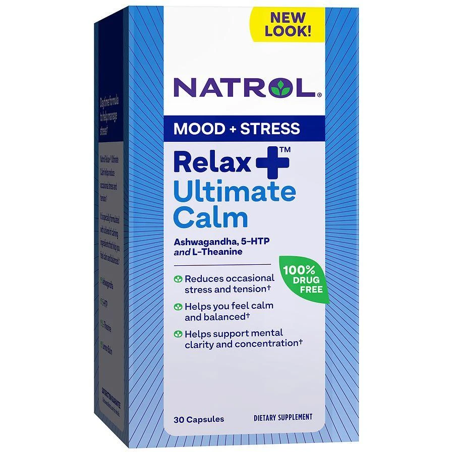 商品Natrol|Relax+ Ultimate Calm, Stress Relief, Capsules,价格¥151,第1张图片